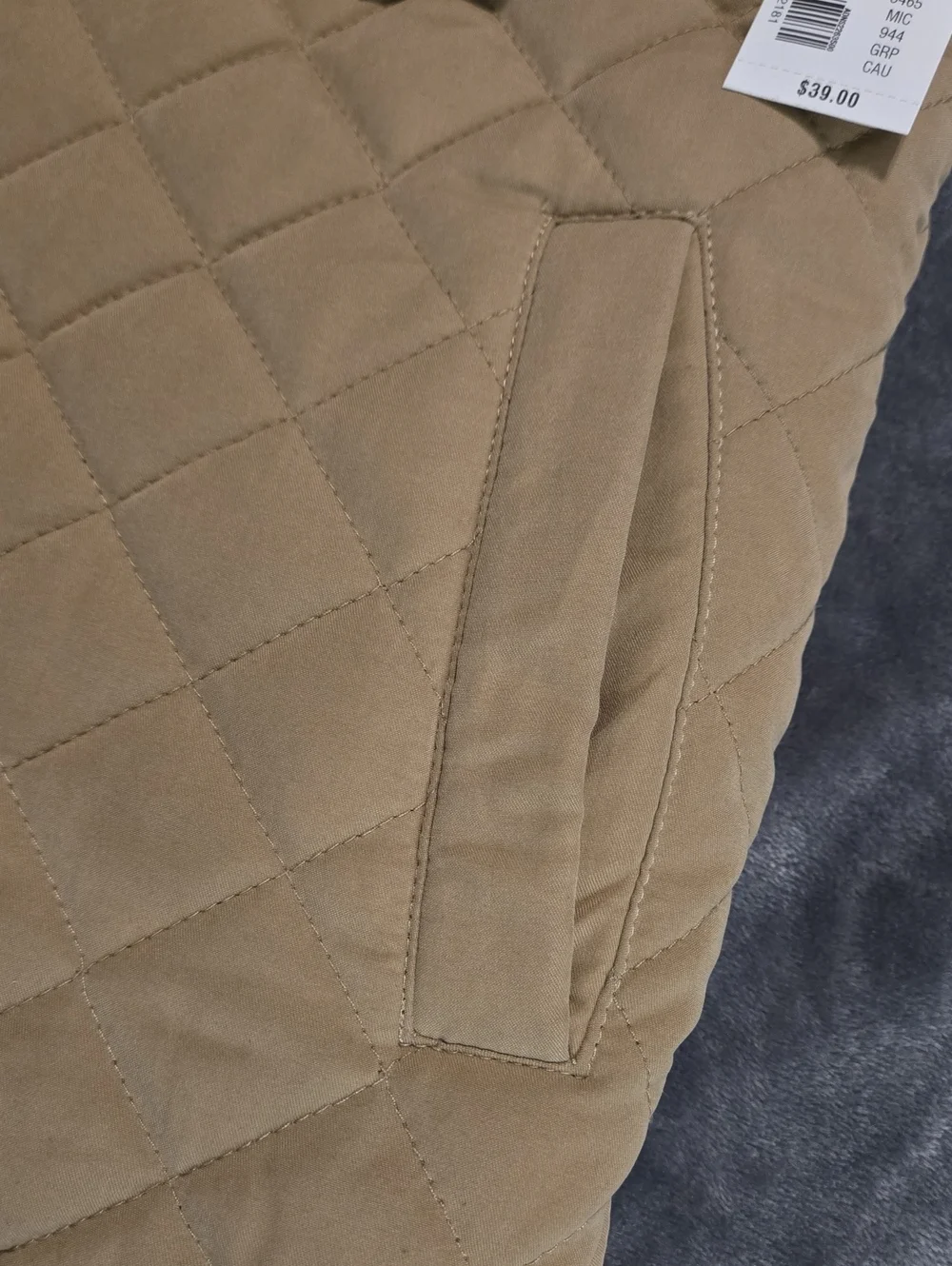 Class Club Boys Size 10/12 Quilted Puffer Vest Fleece Lined In The Color  Camel